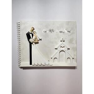 Wedding Guest Book Keepsake | Bride Groom Sign In Memory Book Church Theme